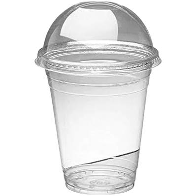MAJESTIC 12oz PLASTIC CUP WITH LID 250