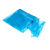 BLUE PLASTIC APRONS FLAT PACK X 100