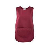 TABARD WITH POCKET BURGANDY UP TO 36INCH BUST SIZE S