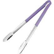 HYGIPLAS COLOUR CODED SERVING TONGS 11 INCH