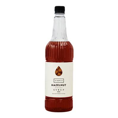SIMPLY HAZELNUT SYRUP 1LTR