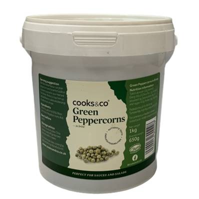 GREEN PEPPERCORNS IN BRINE 1KG