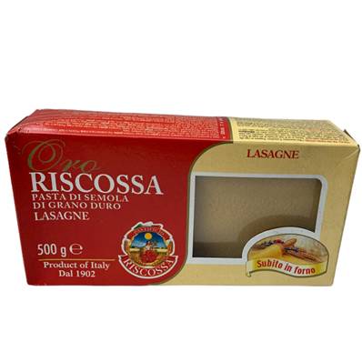 RISCOSSA LASAGNE ALL'UOVO gr500x12