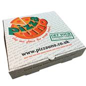 FRESH & DELICIOUS BROWN/RED PIZZA BOXES 7 INCH X 100