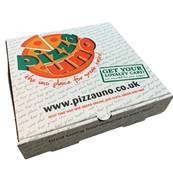 7 INCH FRESH & DELICIOUS BROWN/RED PIZZA BOXES 7 INCH X 100