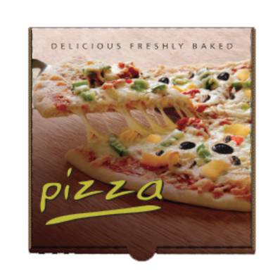 14 INCH PIZZA BOXES E FLUTE CLASSIC FULL COLOUR 14INCH