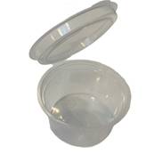 MAJESTIC 1oz PLASTIC HINGED SAUCE CUPS X 1000