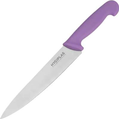 HYGIPLAS COOKS KNIFE PURPLE 8.5 INCH