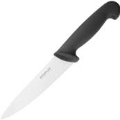 COOKS KNIFE BLACK HANDLE 8INCH