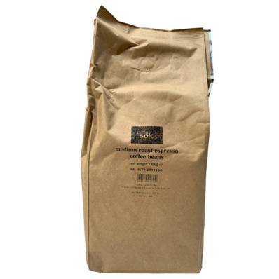 CAFFE SOLO MEDIUM ROAST COFFEE BEANS 1KG