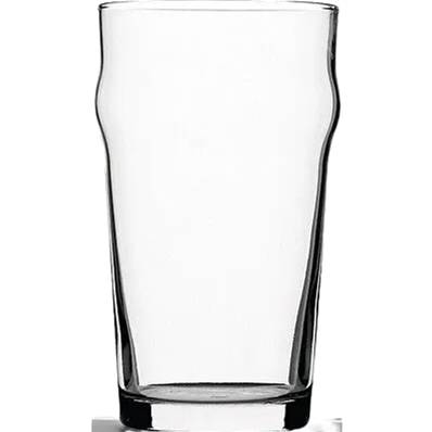 WHITE BOX 20oz TOUGHENED NONIC PINT GLASSES 24 X 1