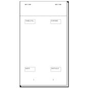 WAITER PADS--PAD30--2PART--BLUECARBON--100'S