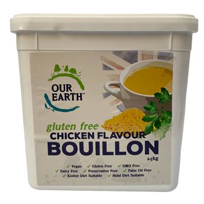OUR EARTH GLUTEN FREE CHICKEN BOUILLON 2.5KG