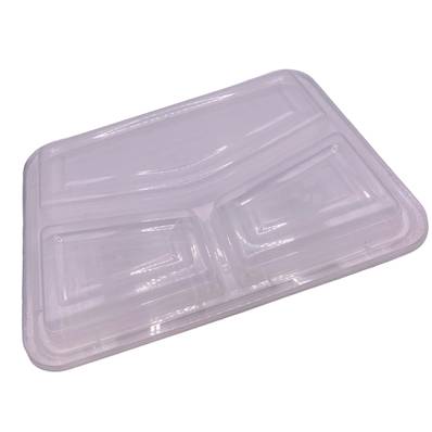 H-PACK 3 COMP CLEAR RECTANGULAR LID X 300
