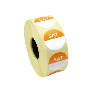 SATURDAY DAY DOT LABEL