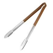 9.5inch COLOUR CODED TONGS BROWN