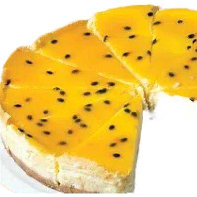 WHITE CHOCOLATE AND PASSIONFRUIT CHEESECAKE 14PTN