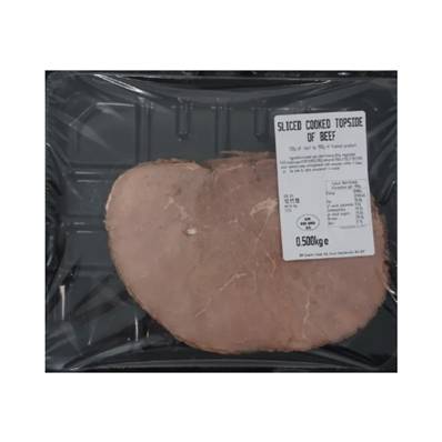 COOKED SLICED BEEF 100% 500GM