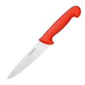 COOKS KNIFE RED HANDLE 6INCH