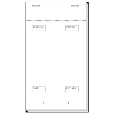 WAITER PADS--PAD30--2PART--BLUECARBON--100'S