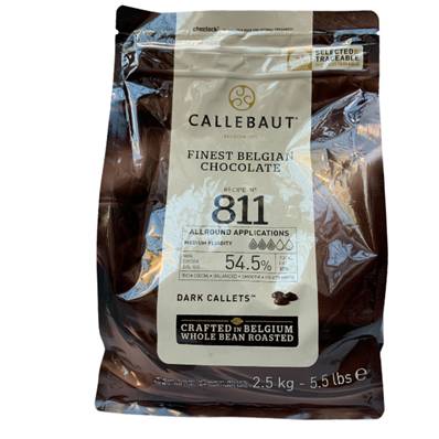 CALLEBAUT DARK CHOCOLATE CALLETS 2.5KG