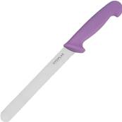 HYGIPLAS BREAD KNIFE PURPLE 8 INCH