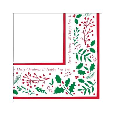 40/2PLY NAPKIN JOLLY HOLLY NAPKIN X 125