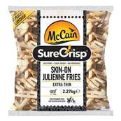 MCCAIN SURECRISP SKIN ON JULIENNE FRIES 4 X 2.27KG
