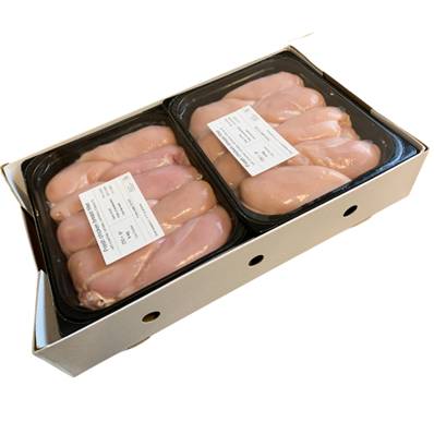 FRESH CHICKEN FILLET 250GM+ 10KG GAS FLUSHED