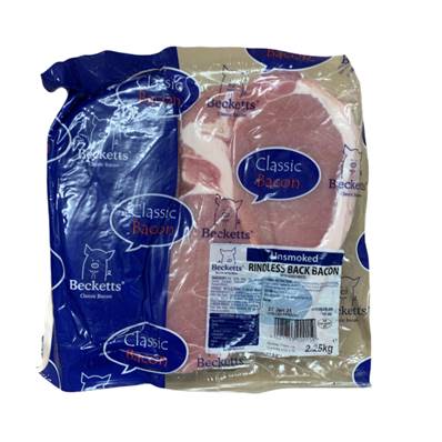 A11 RINDLESS BACK BACON EARL 2.27KG