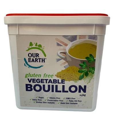 OUR EARTH GLUTEN FREE VEGETABLE BOUILLON 2.5KG