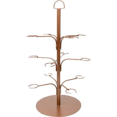 COCKTAIL TREE COPPER FINISH 60cm tall 12 glass