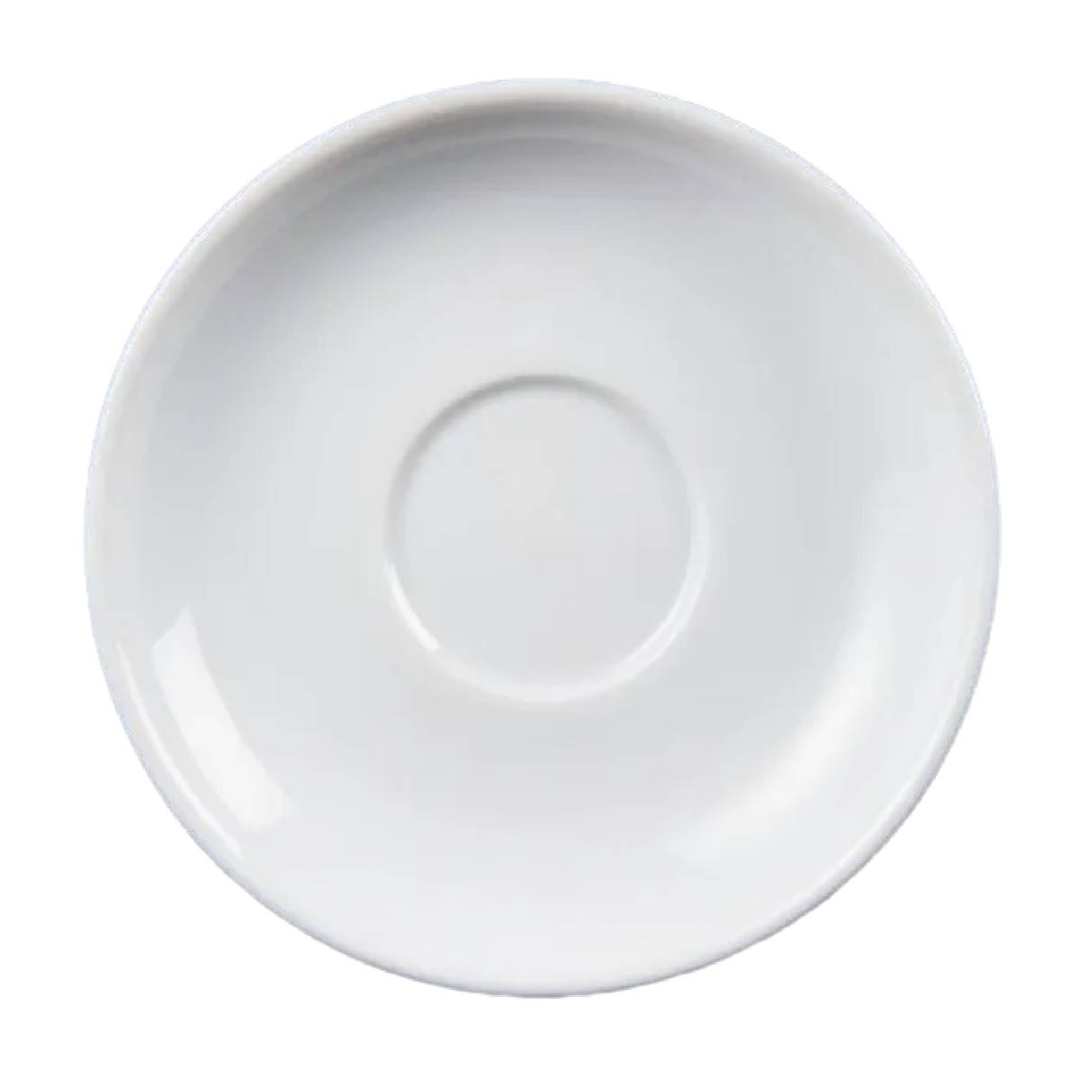 PURE WHITE ESPRESSO CUP SAUCERS X 6