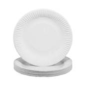 7 INCH PAPER PLATE WHITE X 100