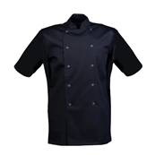 S SHORT SLEEVED BLACK CHEF JACKET