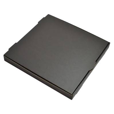 10 INCH PIZZA BOXES E FLUTE BLACK 100 X 10INCH