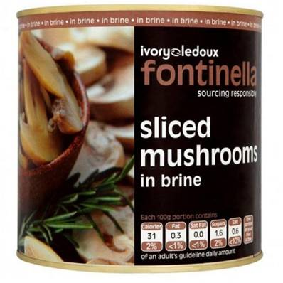 FONTINELLA SLICED MUSHROOMS 2.5KG