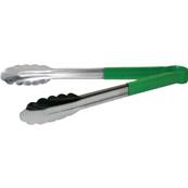 9" COLOUR CODED TONGS GREEN