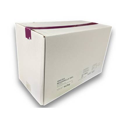 PURPLE TAPE 100% MOZZARELLA CHEESE GRATED 6 X 2KG