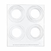 EDDIE MANUAL TRAY 12 CM SQ- 4 X 55/50/45/40/35/30 MM CIRCLES