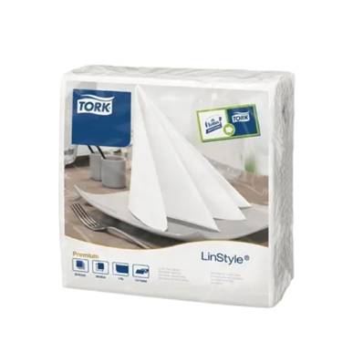TORK WHITE AIRLAID NAPKINS X 600