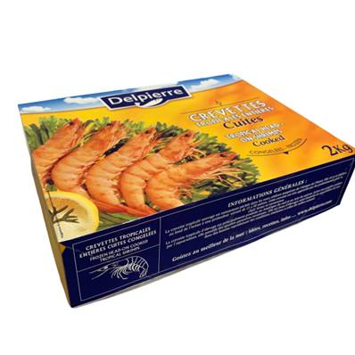 IQF QUEEN SCALLOPS IN HALF SHELL 20/30 ROE ON 1KG