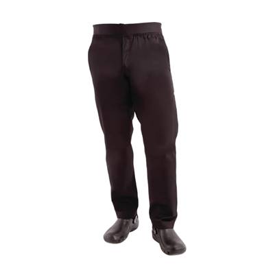 S BLACK TROUSER ELASTICATED WAIST SMALL