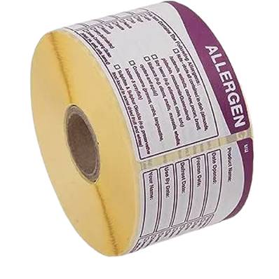 REMOVABLE ALLERGEN LABELS 51 X 76 MM X 500