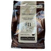 CALLEBAUT DARK CHOCOLATE CALLETS 2.5KG