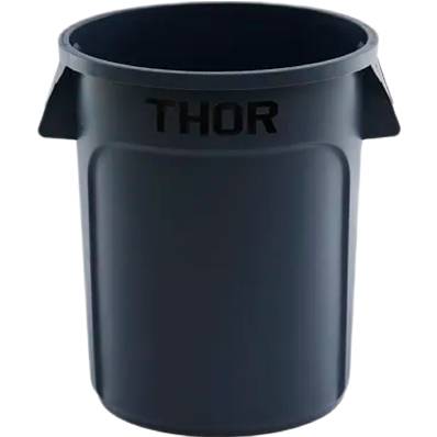 ROUND ALL PURPOSE BIN 75 LTR GREY THOR