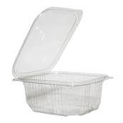 MAJESTIC CLEAR 500CC HINGED PLASTIC CONATINER X 500