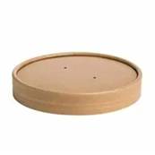 KRAFT VENTED PAPER LIDS TO FIT 26OZ X 500