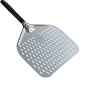 PIZZA PEEL PERFORATED BLADE ROUND 13'' X 13'' HANDLE 65cm