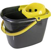MOP BUCKET WITH WRINGER YELLOW 12LTR ROBERT SCOTT
